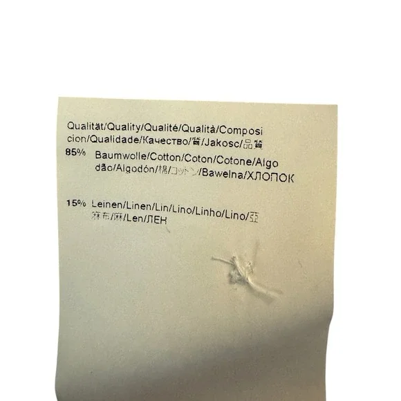 NWT HUGO BOSS Linen Blend Brown/Teal Striped Long Sleeve Shirt Men's XXL - Picture 8 of 9